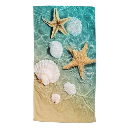 Good Morning Ręcznik plażowy &quot;Beachvibe&quot; w kolorze beżowo-turkusowym ze sklepu Limango Polska w kategorii Ręczniki - zdjęcie 183879157
