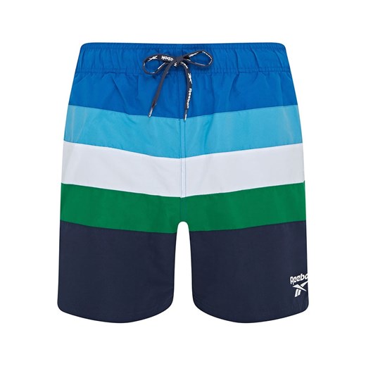Reebok Szorty kąpielowe &quot;Spiro&quot; w kolorze niebiesko-zielono-czarnym Reebok XL okazyjna cena Limango Polska