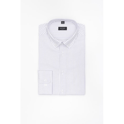 KOSZULA COFINO 3305T DŁUGI RĘKAW SLIM FIT BŁĘKITNA Z BAWEŁNĄ ze sklepu Recman w kategorii Koszule męskie - zdjęcie 183879958