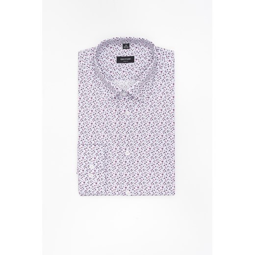 KOSZULA COLINE 3298T DŁUGI RĘKAW SLIM FIT FIOLETOWA Z BAWEŁNY ze sklepu Recman w kategorii Koszule męskie - zdjęcie 183879976