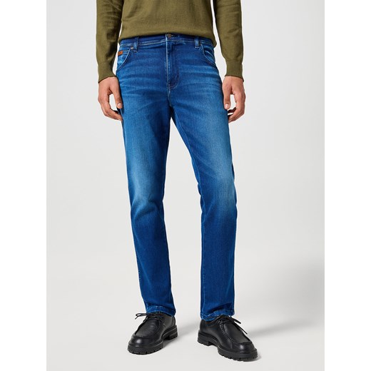 WRANGLER MĘSKIE SPODNIE JEANSOWE WRANGLER TEXAS SLIM BLUE JAM 112358217 ze sklepu YouNeedit.pl w kategorii Jeansy męskie - zdjęcie 183880176