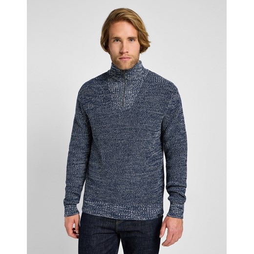 LEE MĘSKI SWETER LEE HALF ZIP KNIT MOOD INDIGO 112355674 ze sklepu YouNeedit.pl w kategorii Swetry męskie - zdjęcie 183880388