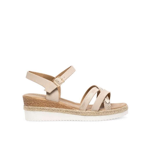 Clara Barson Espadryle WYL0510-04 Beżowy ze sklepu MODIVO w kategorii Sandały damskie - zdjęcie 183882665
