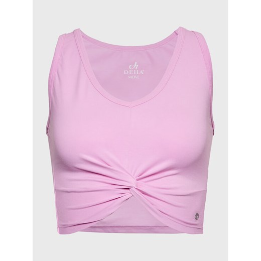 Deha Top A00190 Różowy Slim Fit ze sklepu MODIVO w kategorii Bluzki damskie - zdjęcie 183882678