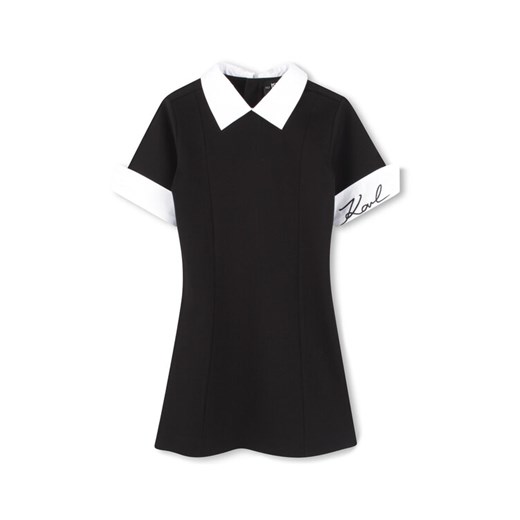 Karl Lagerfeld Kids Sukienka codzienna Z30462 S Czarny Regular Fit ze sklepu MODIVO w kategorii Sukienki dziewczęce - zdjęcie 183882728