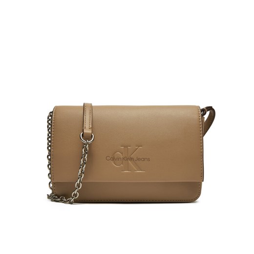 Calvin Klein Jeans Torebka K60K612375 Beżowy - id: 8721107059549 - marki Calvin Klein - 183882739 Calvin Klein Jeans Torebka K60K612375 Beżowy ze sklepu MODIVO w kategorii Listonoszki - zdjęcie 183882739
