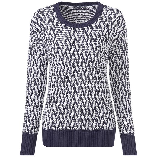 Heine Sweter w kolorze granatowo-białym Heine 38 promocja Limango Polska