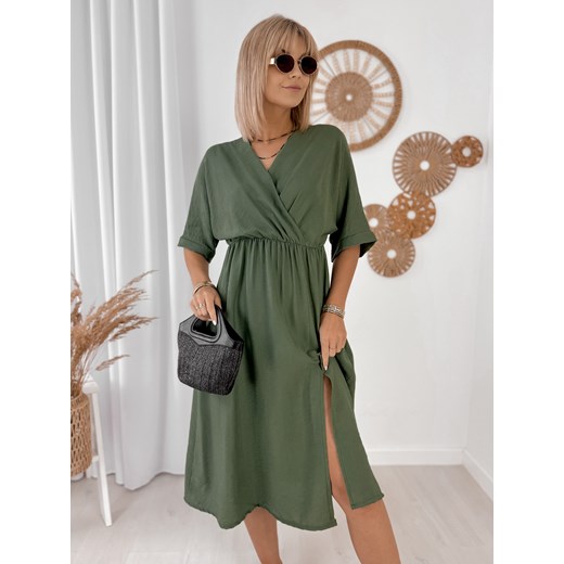 sukienka taloma khaki one size ze sklepu UBRA w kategorii Sukienki - zdjęcie 183884257