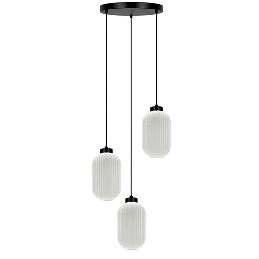 Lampa z wiszacymi kloszami biała Alantik Lumes One Size Edinos.pl