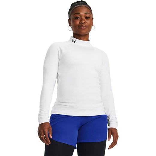 Under Armour Koszulka funkcyjna &quot;HeatGear Authentics&quot; w kolorze białym ze sklepu Limango Polska w kategorii Bluzki damskie - zdjęcie 183884557
