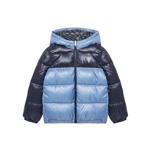 Guess Kurtka zimowa L5YL00 WEGY0 Niebieski Regular Fit ze sklepu MODIVO w kategorii Kurtki chłopięce - zdjęcie 183885556