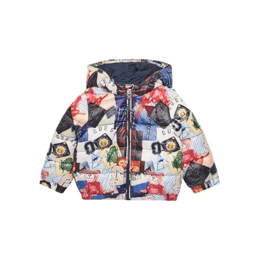 Guess Kurtka zimowa N5YL05 WEGY0 Kolorowy Regular Fit ze sklepu MODIVO w kategorii Kombinezony i kurtki - zdjęcie 183885605