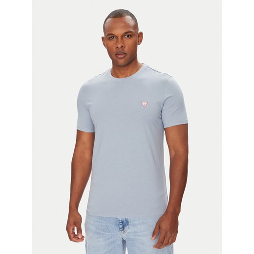 Guess T-Shirt M2YI36 I3Z14 Niebieski Slim Fit ze sklepu MODIVO w kategorii T-shirty męskie - zdjęcie 183885635