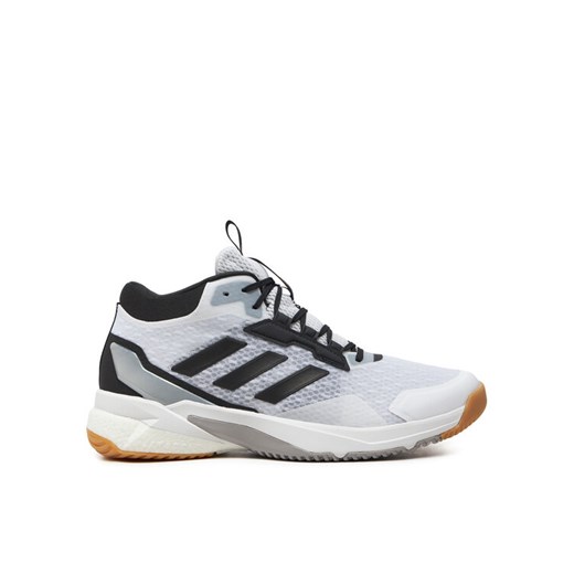adidas Buty halowe Crazyflight 5 Mid IH7720 Biały ze sklepu MODIVO w kategorii Buty sportowe męskie - zdjęcie 183885637
