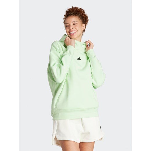 adidas Bluza Z.N.E. IS3905 Zielony Loose Fit M MODIVO