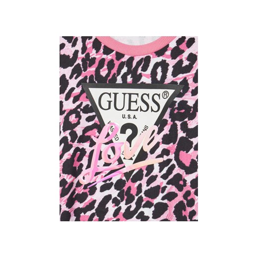 Guess Bluza J5YQ03 KA6R4 Różowy Oversize Guess 16Y MODIVO
