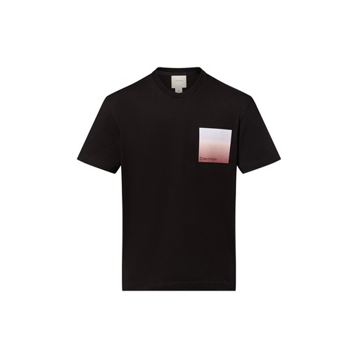 Calvin Klein T-shirt - Ombre Bonded Box Mężczyźni Bawełna czarny nadruk ze sklepu vangraaf w kategorii T-shirty męskie - zdjęcie 183887196