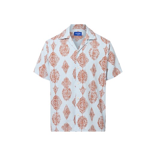 Jack & Jones Koszula męska - Jorhydra Mężczyźni Regular Fit Bawełna jasnoniebieski wzorzysty ze sklepu vangraaf w kategorii Koszule męskie - zdjęcie 183887198