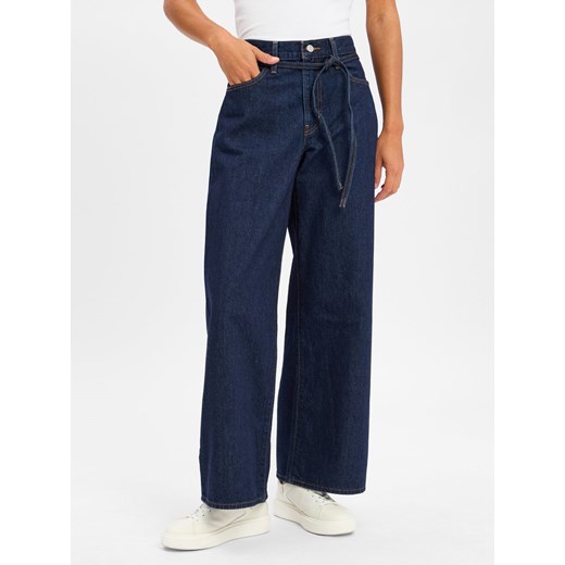 Levi's Dżinsy - XL proste Kobiety Bawełna dark stone jednolity ze sklepu vangraaf w kategorii Jeansy damskie - zdjęcie 183887227