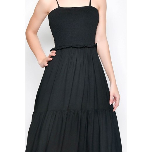 H.H.G. sukienka czarna elegancka bawełniana 