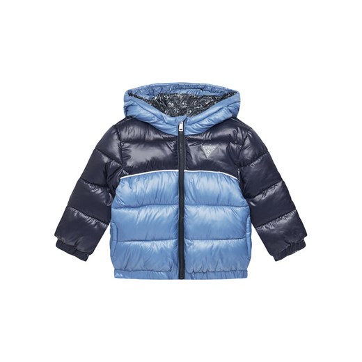 Guess Kurtka zimowa N5YL00 WEGY0 Niebieski Regular Fit ze sklepu MODIVO w kategorii Kombinezony i kurtki - zdjęcie 183888096