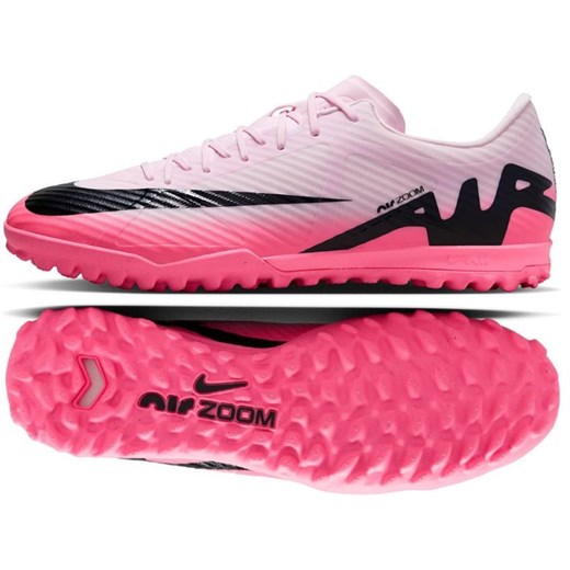 Buty piłkarskie Nike Zoom Mercurial Vapor 15 Academy Tf M DJ5635-601 różowe ze sklepu ButyModne.pl w kategorii Buty sportowe męskie - zdjęcie 183888516