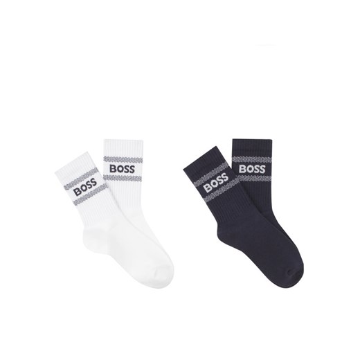 BOSS Zestaw 2 par wysokich skarpet dziecięcych J51738 Kolorowy ze sklepu MODIVO w kategorii Skarpetki dziecięce - zdjęcie 183889025