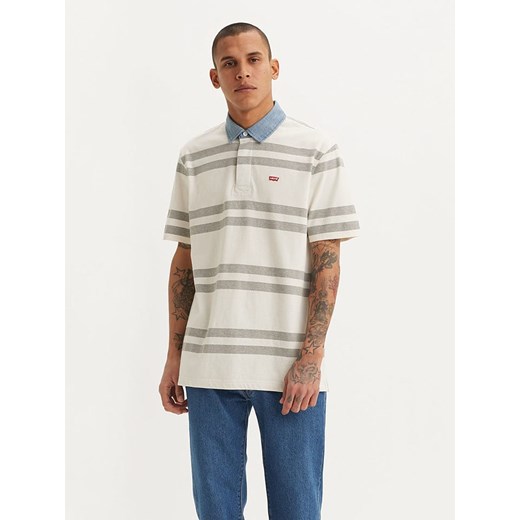 Levi&apos;s Koszulka polo &quot;Timmothy&quot; w kolorze szaro-kremowo-błękitnym ze sklepu Limango Polska w kategorii T-shirty męskie - zdjęcie 183889416