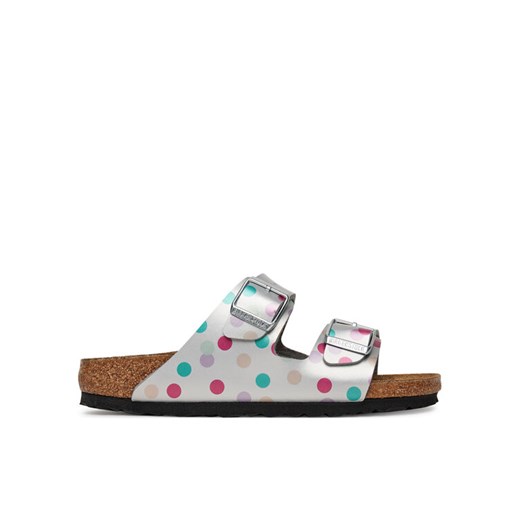 Klapki Birkenstock Arizona Kids 1029842 D Srebrny 37 eobuwie.pl