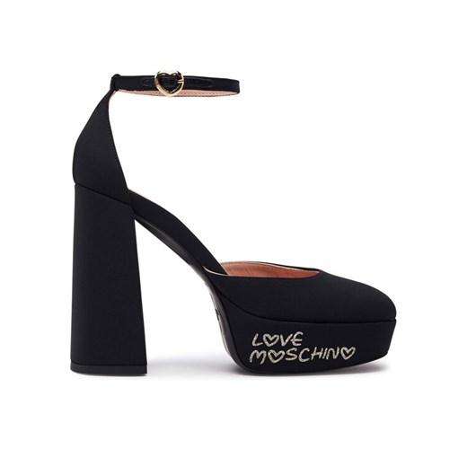 Czółenka LOVE MOSCHINO JA1030CG1IIM0000 Czarny ze sklepu eobuwie.pl w kategorii Sandały damskie - zdjęcie 183889798