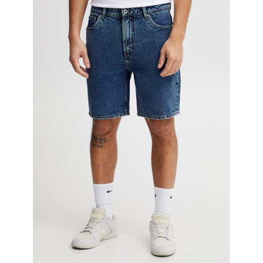 Solid Szorty jeansowe 21107657 Niebieski Straight Fit ze sklepu MODIVO w kategorii Spodenki męskie - zdjęcie 183890058