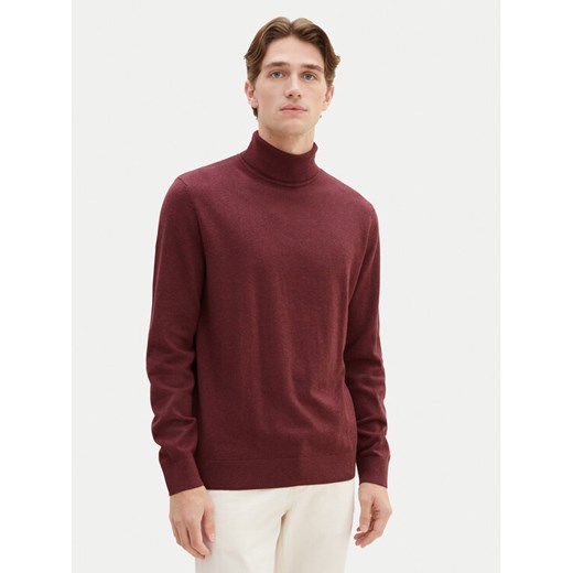 Tom Tailor Golf 1038202 Bordowy Regular Fit ze sklepu MODIVO w kategorii Swetry męskie - zdjęcie 183890117