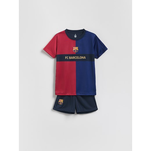 Reserved - Komplet FC Barcelona - granatowy ze sklepu Reserved w kategorii T-shirty chłopięce - zdjęcie 183891606