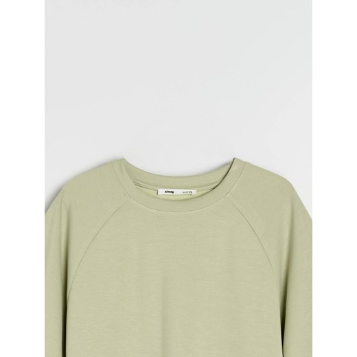 Sinsay - Bluza z domieszką wiskozy - zielony Sinsay M Sinsay