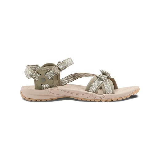 Jack Wolfskin Sandały trekkingowe &quot;Ladewood Ride&quot; w kolorze szaro-beżowym ze sklepu Limango Polska w kategorii Sandały damskie - zdjęcie 183892858