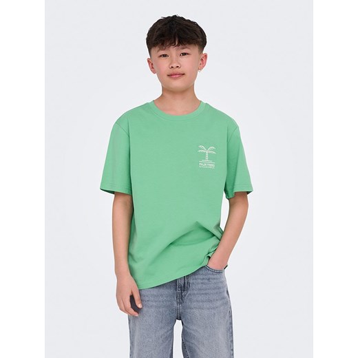 ONLY &amp; SONS Junior Koszulka &quot;Summer life&quot; w kolorze zielonym ze sklepu Limango Polska w kategorii T-shirty chłopięce - zdjęcie 183892935