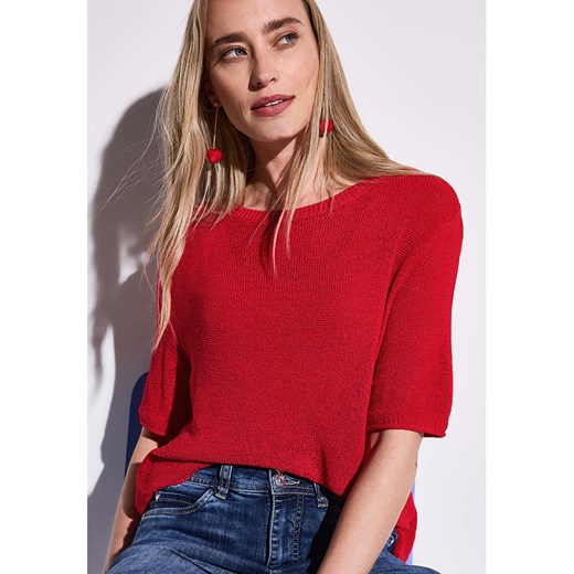 Street One Sweter w kolorze czerwonym ze sklepu Limango Polska w kategorii Swetry damskie - zdjęcie 183893099