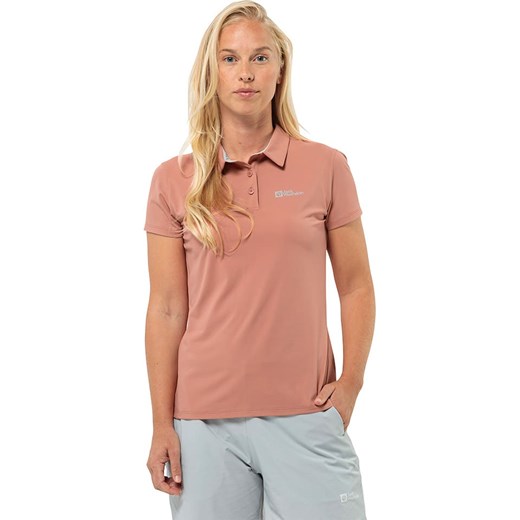 Jack Wolfskin Koszulka polo &quot;Prelight Trail&quot; w kolorze łososiowym ze sklepu Limango Polska w kategorii Bluzki damskie - zdjęcie 183893298