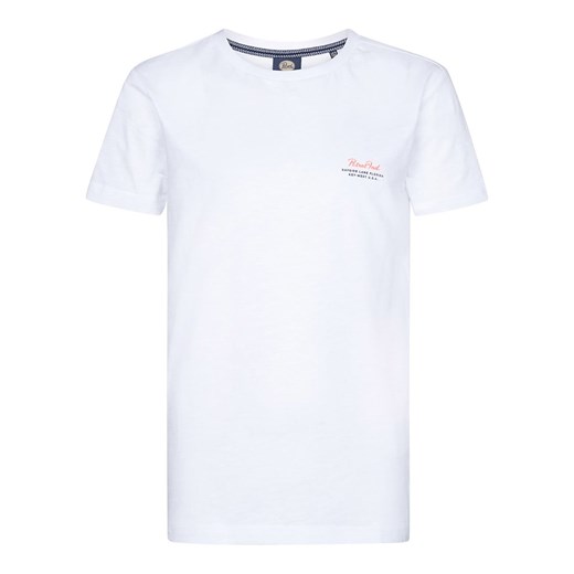 Petrol Industries Koszulka w kolorze białym ze wzorem ze sklepu Limango Polska w kategorii T-shirty chłopięce - zdjęcie 183893447