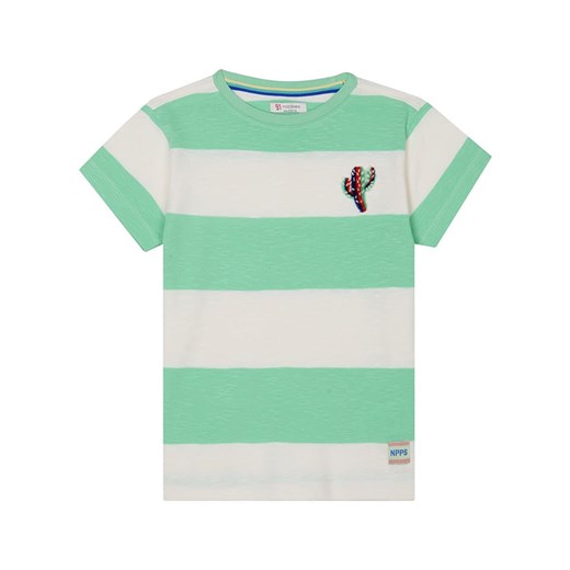 Noppies Koszulka &quot;Lutcher&quot; w kolorze biało-miętowym ze sklepu Limango Polska w kategorii T-shirty chłopięce - zdjęcie 183893658