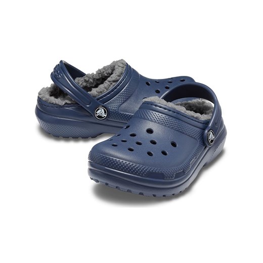 Crocs Chodaki &quot;Classic Lined&quot; w kolorze granatowym ze sklepu Limango Polska w kategorii Klapki dziecięce - zdjęcie 183893667