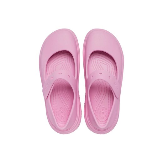 Czółenka Crocs różowe na platformie eleganckie 