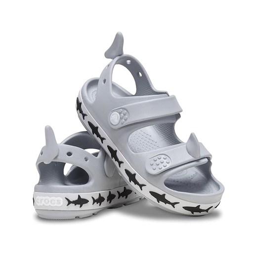Crocs Sandały &quot;Cruiser Shark&quot; w kolorze szarym ze sklepu Limango Polska w kategorii Sandały dziecięce - zdjęcie 183893827