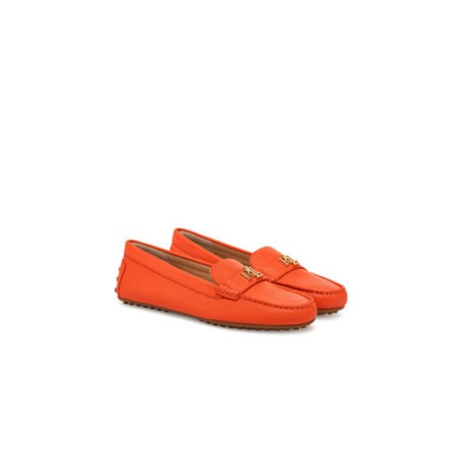 Mokasyny LAUREN RALPH LAUREN 802852847023 Pomarańczowy 38 eobuwie.pl