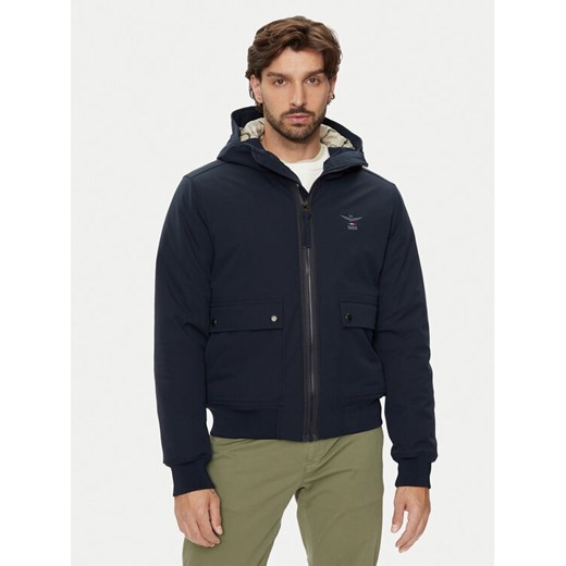 Aeronautica Militare Kurtka przejściowa 242AB2182CT3245 Granatowy Regular Fit Aeronautica Militare 54 MODIVO