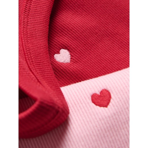 Bluzka damska Reserved różowa z okrągłym dekoltem 