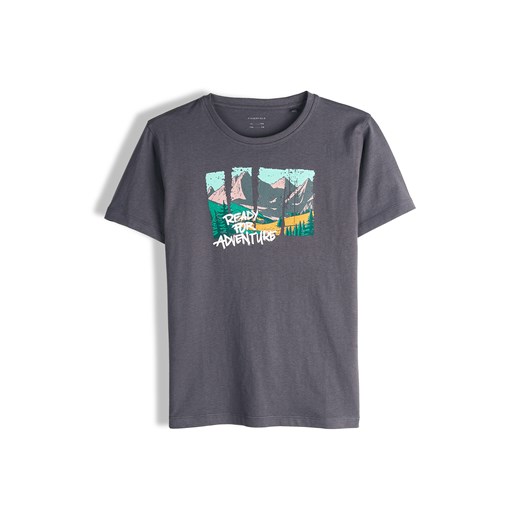 GATE Bawełniana koszulka z nadrukiem 3Y ze sklepu gateshop w kategorii T-shirty chłopięce - zdjęcie 183897838