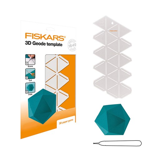 Fiskars Szablon 3D &quot;Geoda&quot; w kolorze białym - Ø 9 cm ze sklepu Limango Polska w kategorii Zabawki - zdjęcie 183898079