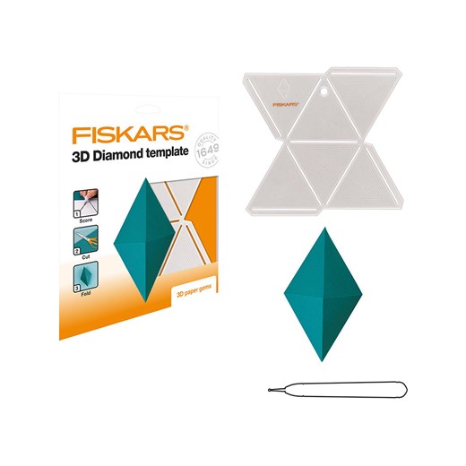 Fiskars Szablon 3D &quot;Diament&quot; w kolorze białym - wys. 15 cm ze sklepu Limango Polska w kategorii Zabawki - zdjęcie 183898085
