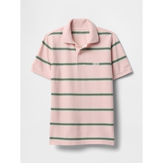 GAP Koszulka polo w kolorze jasnoróżowo-oliwkowym ze sklepu Limango Polska w kategorii T-shirty chłopięce - zdjęcie 183898205